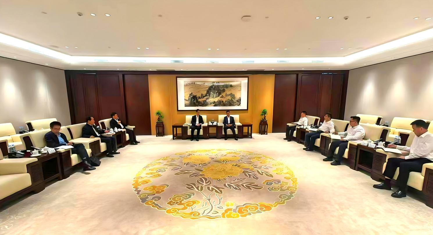 山東環(huán)保集團(tuán)到山東能源集團(tuán)交流工作